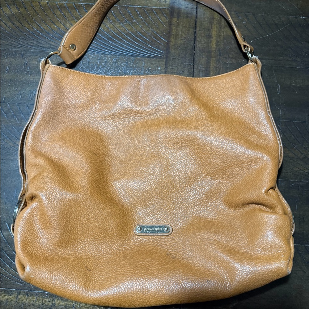 Michael Kors Tan Leather Shoulder Bag